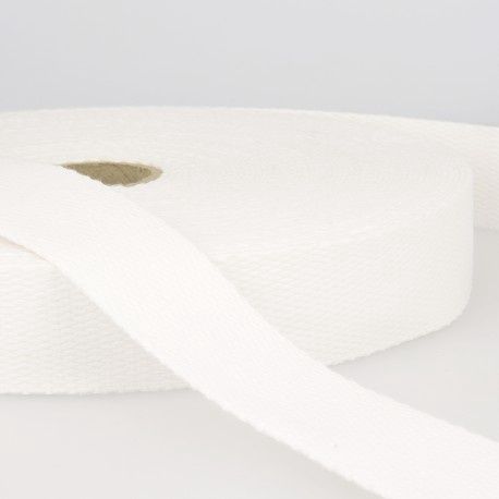Tassenband 25 mm wit