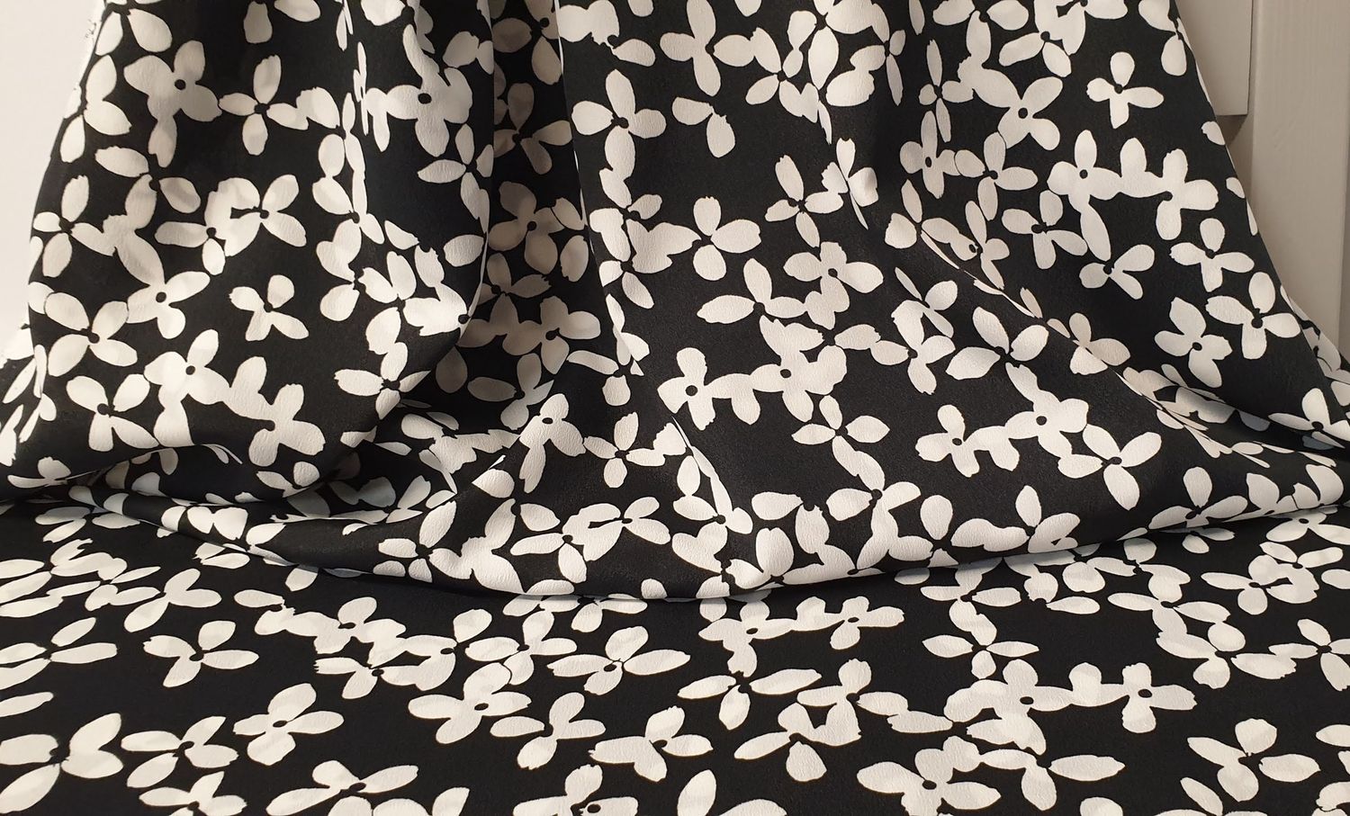 Black and white flower