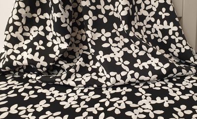 Black and white flower