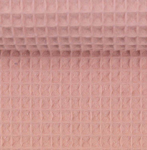 Wafel badstof Nelson babyroze