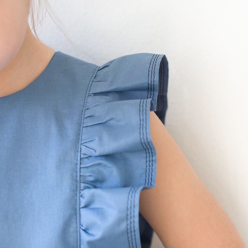 Cotton Lawn Dyna blue