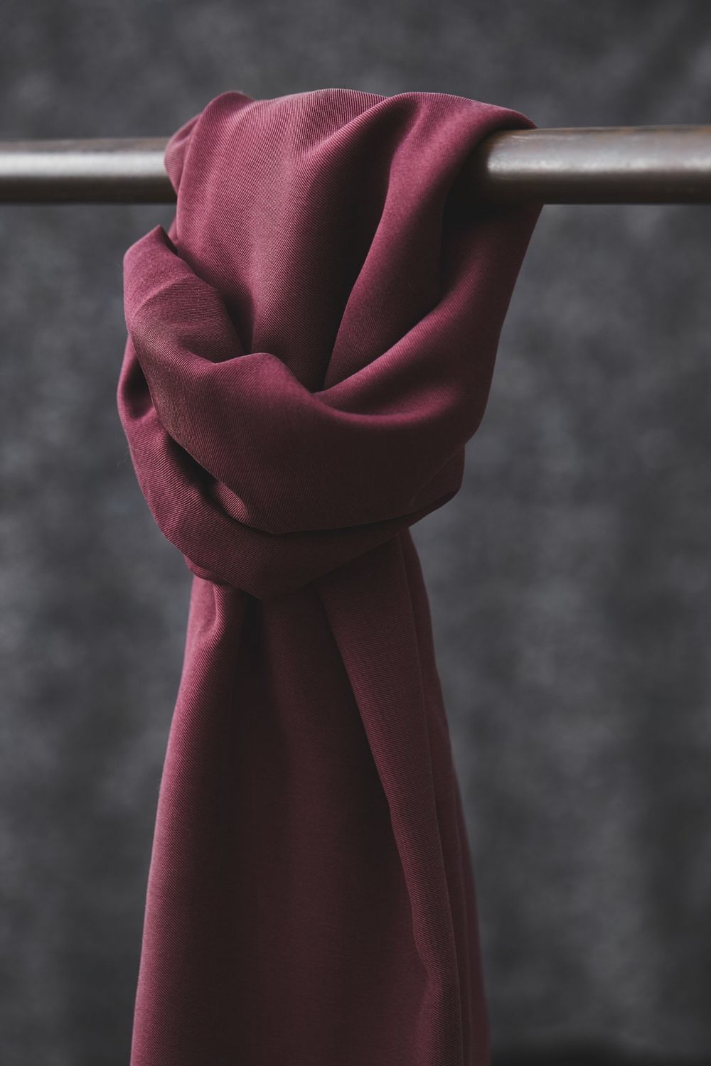 Smooth drape twill  maroon