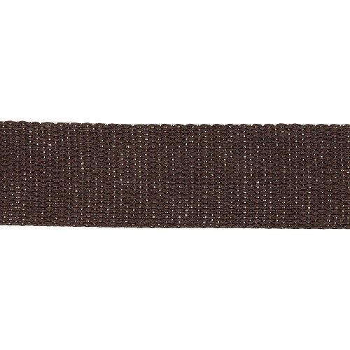 Tassenband glitter  30 mm bruin