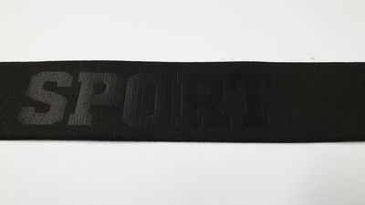 Sport elastiek 40 mm  Zwart