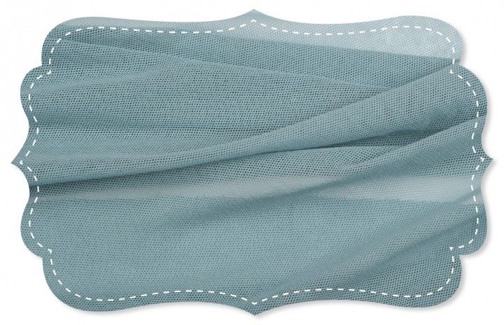 Tulle stone blue