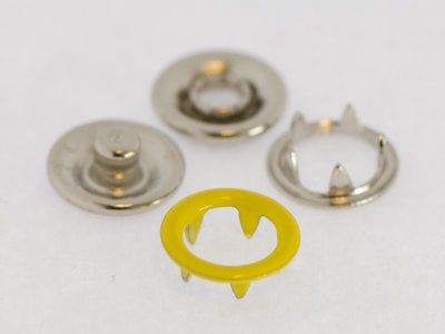 Baby drukkers 9 mm /12 stuks geel