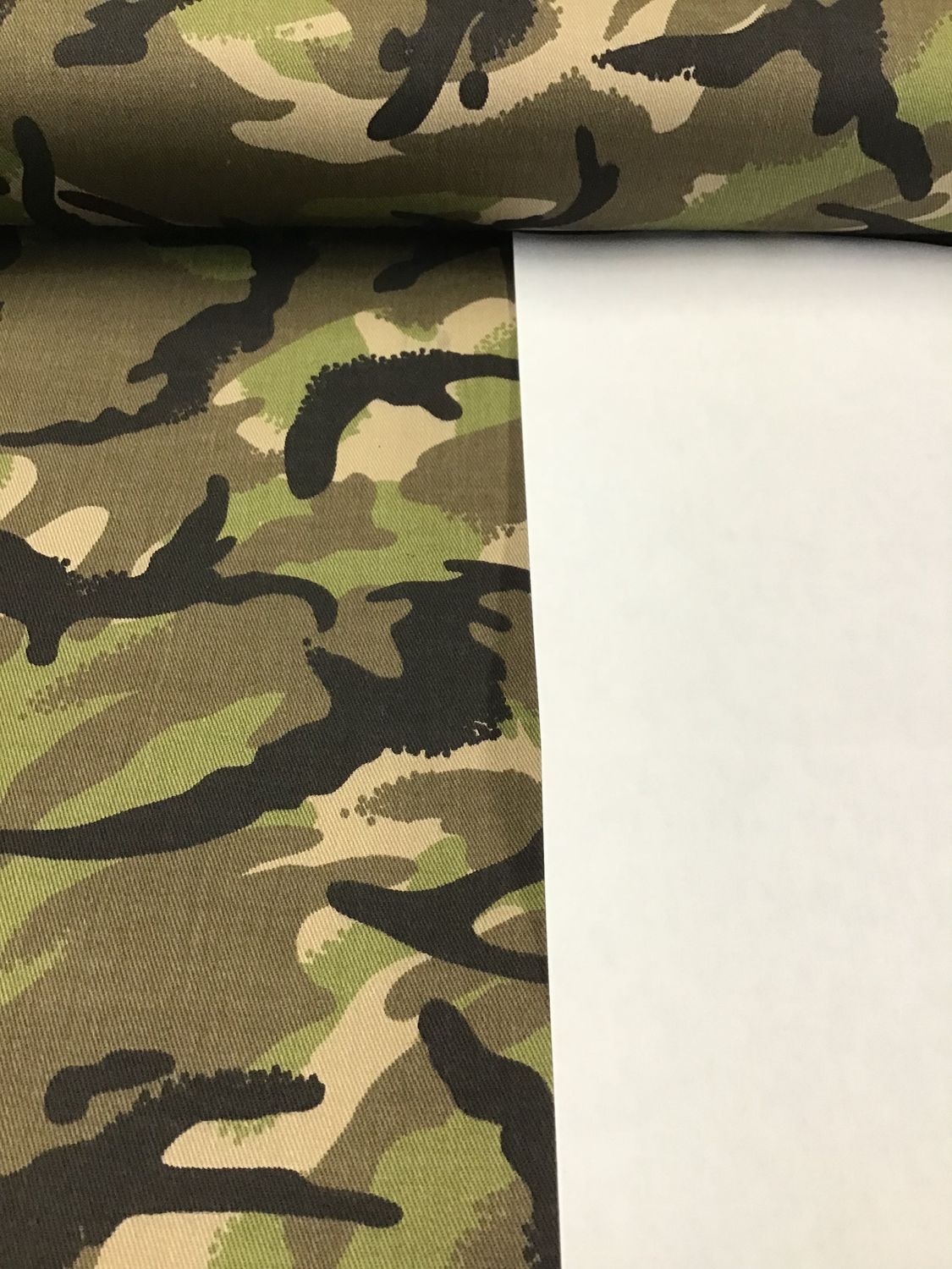 Camouflage stretch katoen