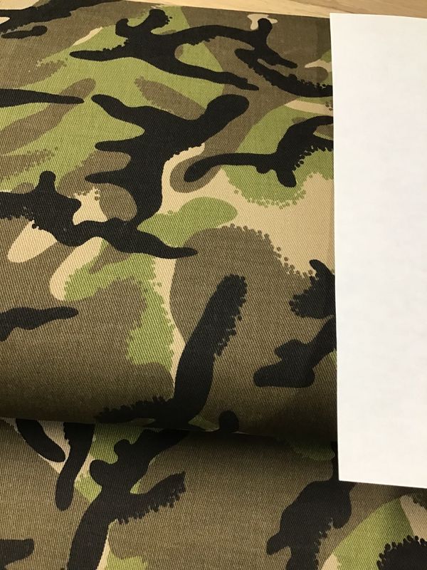 Camouflage stretch katoen