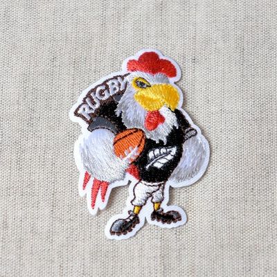 Applicatie rugby haan zwart