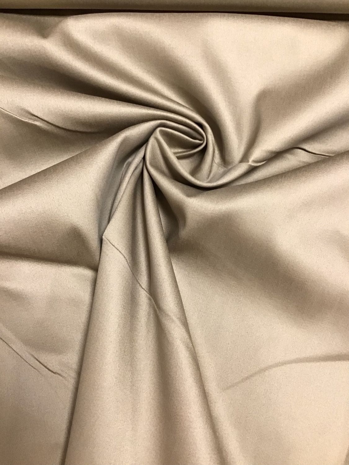 Stretch katoen glans uni camel