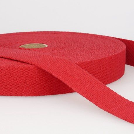 Tassenband 25 mm rood