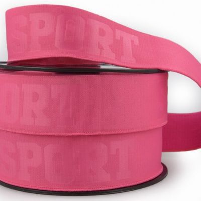 Sport elastiek 40  mm  fuschia