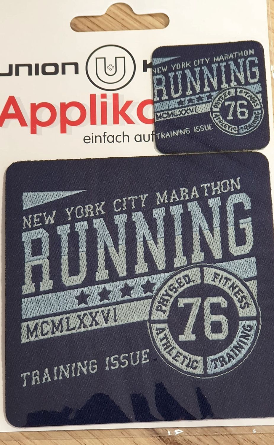 Applicatie blauw running