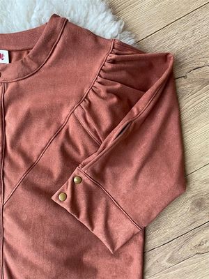 Suede cognac/roest