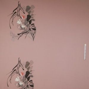 Paneel flower print  90 cm