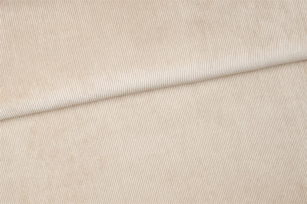 Ribfluweel soepelvallend beige