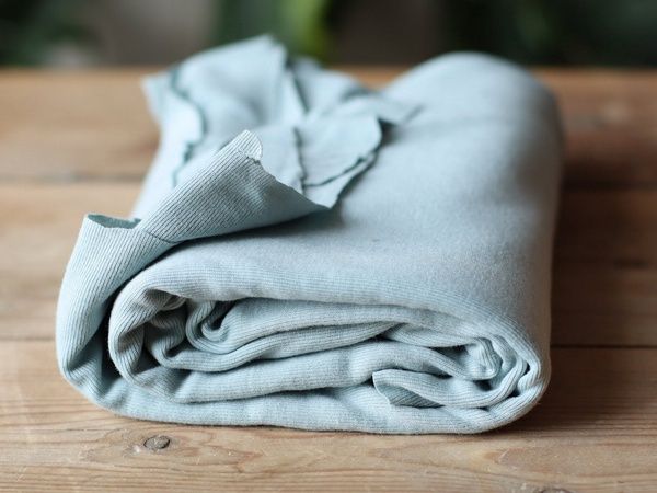 Fine rib jersey blue mist