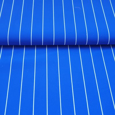 Lycra gestreept blauw