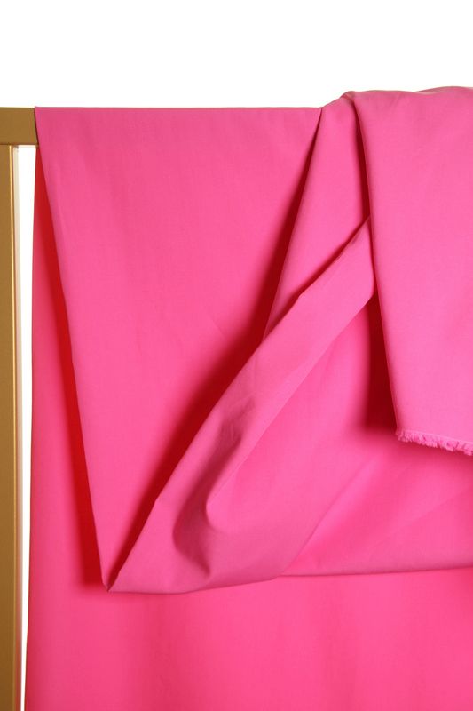 Fel roze biokatoen popeline