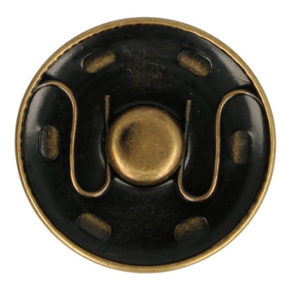 Aannaaibare drukknoop  oud goud 19 mm