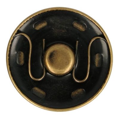 Aannaaibare drukknoop  oud goud 19 mm