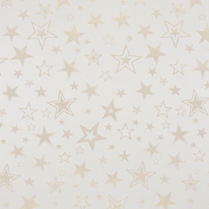 Sterren wit/goud  lurex