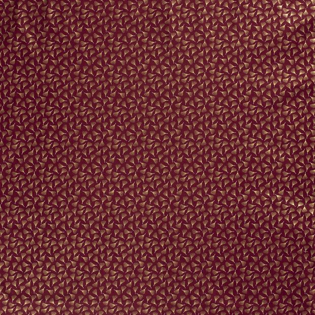 Gold leafs on bordeaux