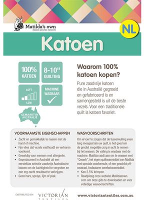 Batting katoen Matilda