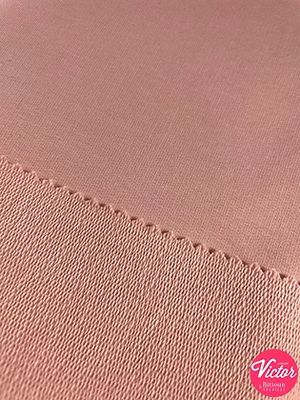 French terry oranje roze/Chase t-shirt stof