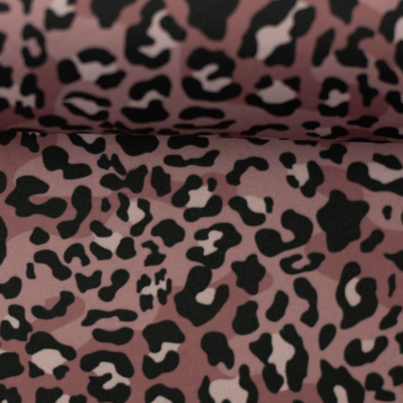 Softshell leopard print roze