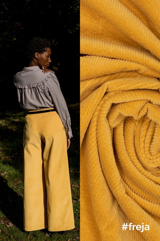 Freya Yellow corduroy
