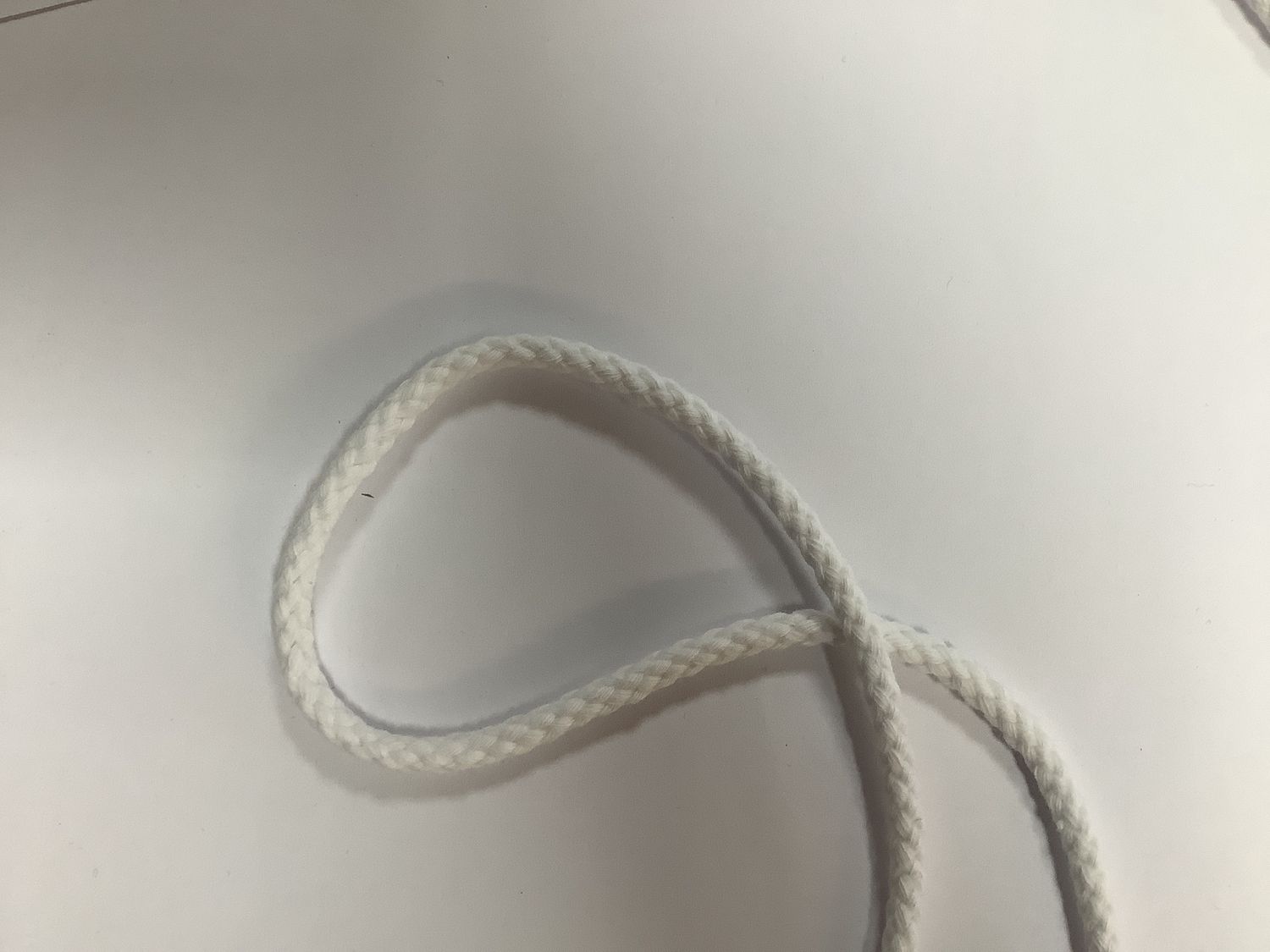 Anorakkoord wit 5 mm