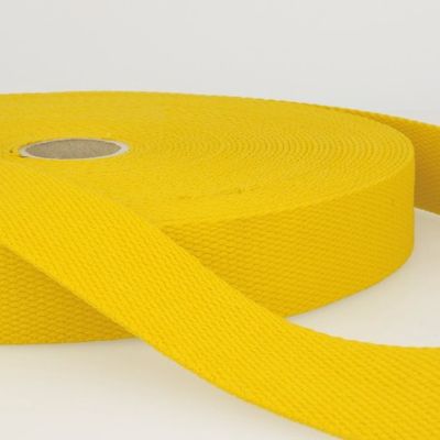 Tassenband 25 mm geel