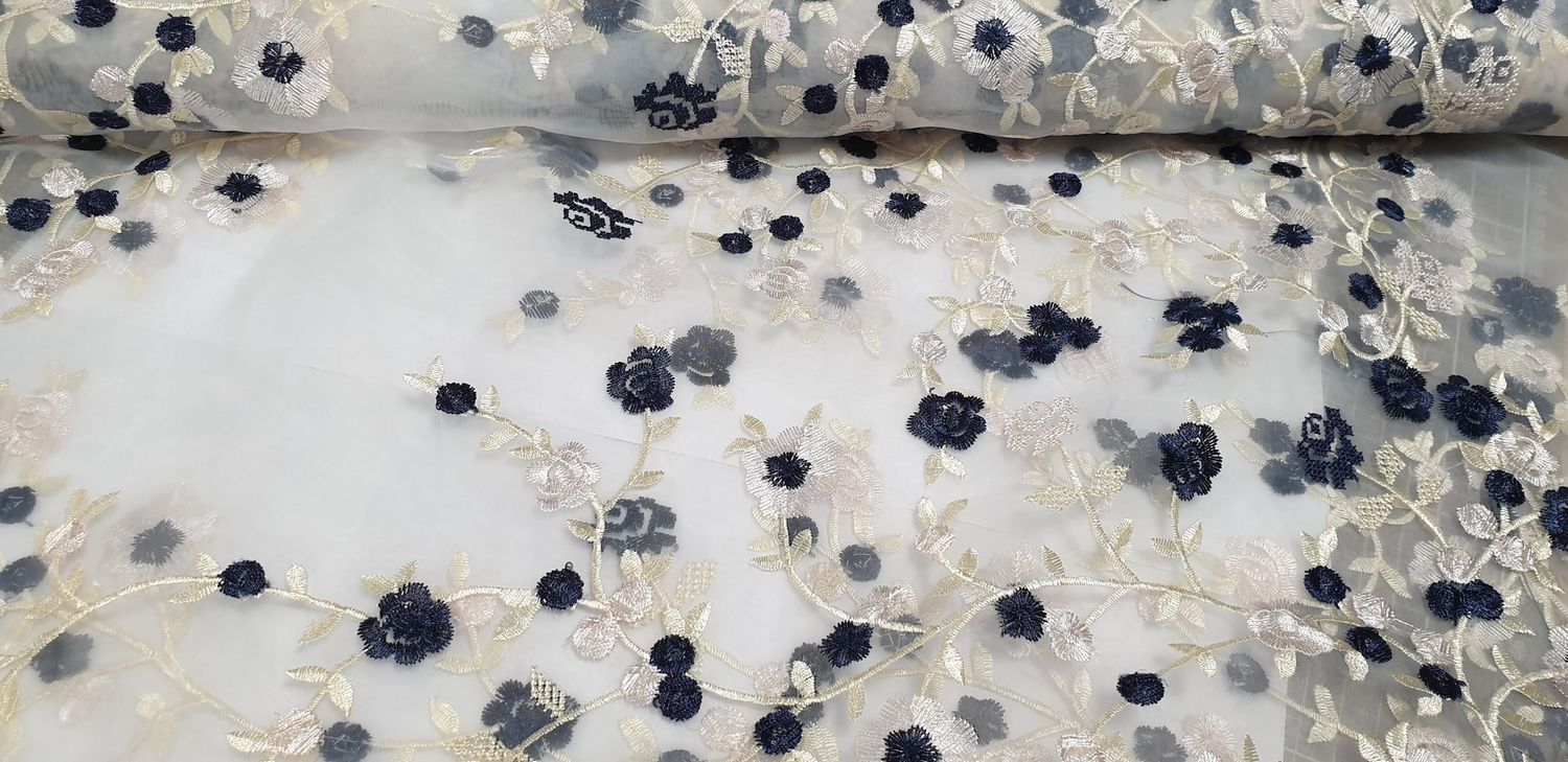 Stitched flowers