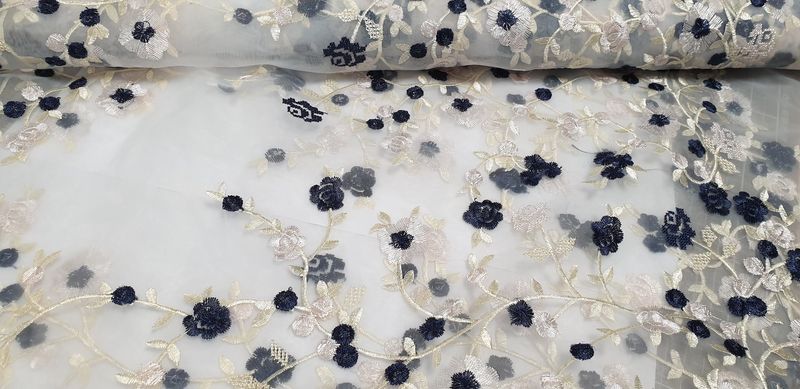 Stitched flowers