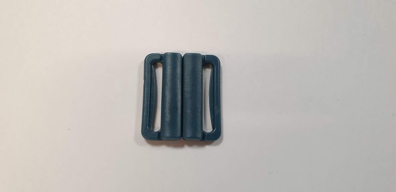 Bikini sluiting 30 op 25 mm 25 mm opening petrol