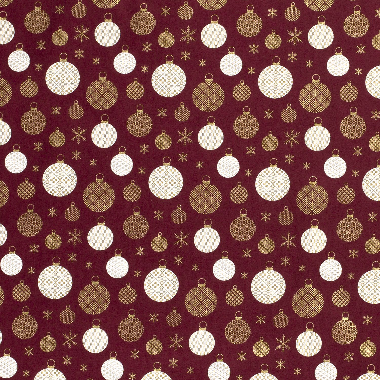 Golden christmas balls