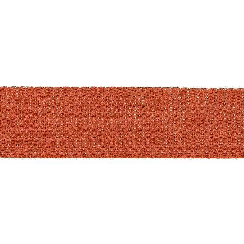 Tassenband glitter  30 mm roest