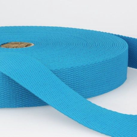 Tassenband 30 mm staal blauw