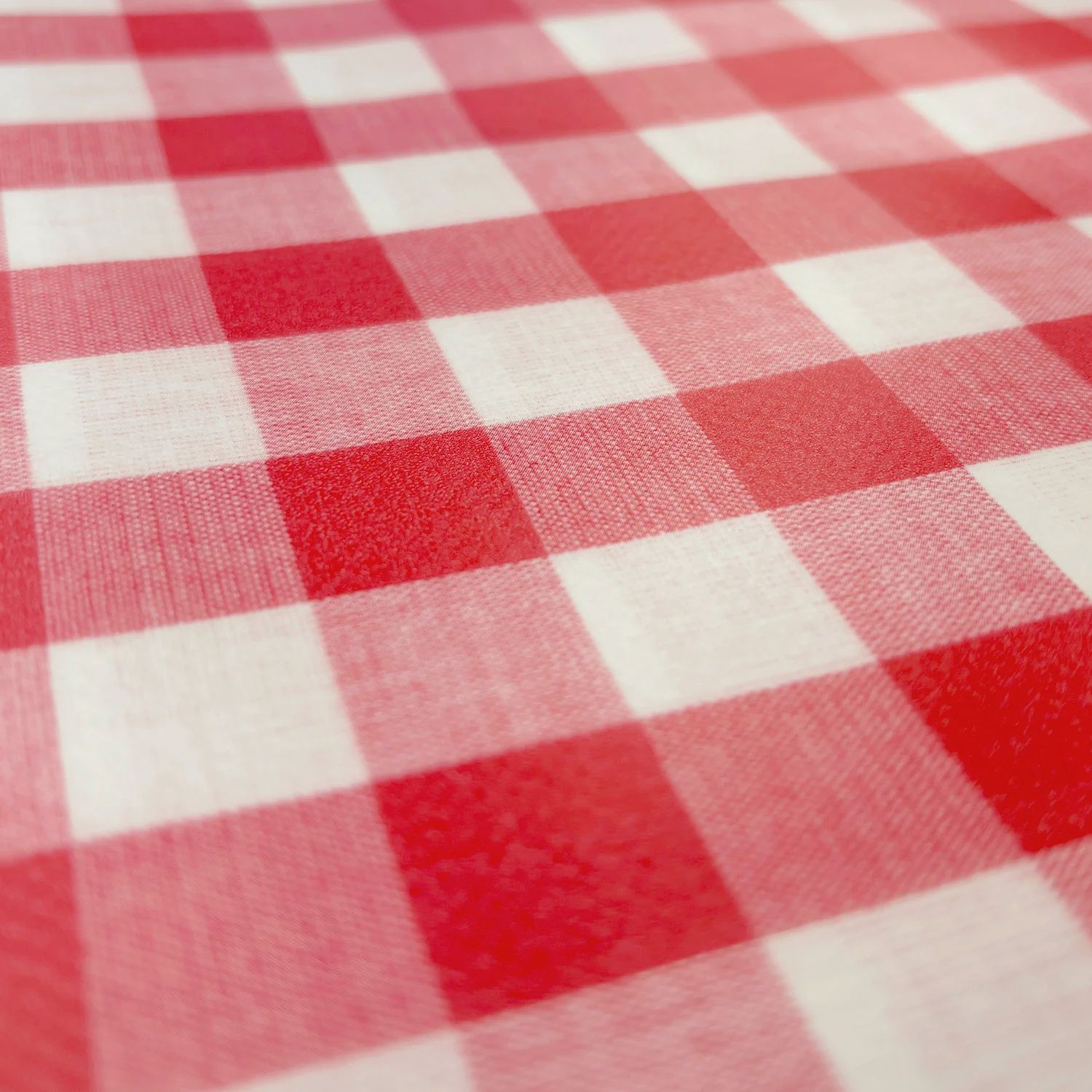 Coated gelamineerde tafelzeil vierkantjes rood