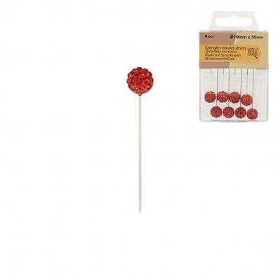 Spelden met straskop rood