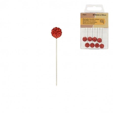 Spelden met straskop rood
