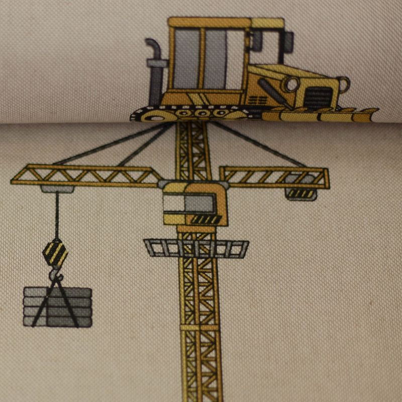 Werkvoertuigen kranen en buldozers