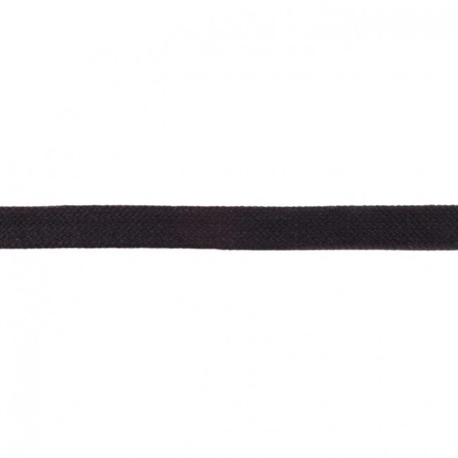 Anorakkoord plat 20 mm zwart