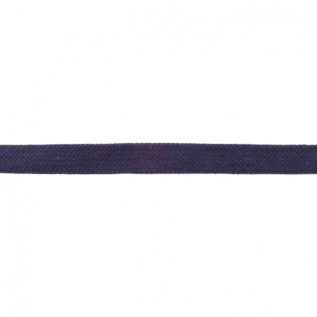 Anorakkoord plat 20 mm donker blauw