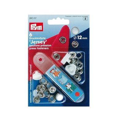 Jersey drukknoop parelmoer