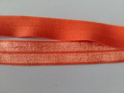 Elastisch biais|omvouwelastiek|oranje