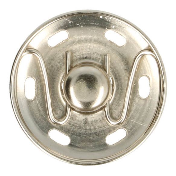 Aannaaibare drukknoop zilver 21 mm