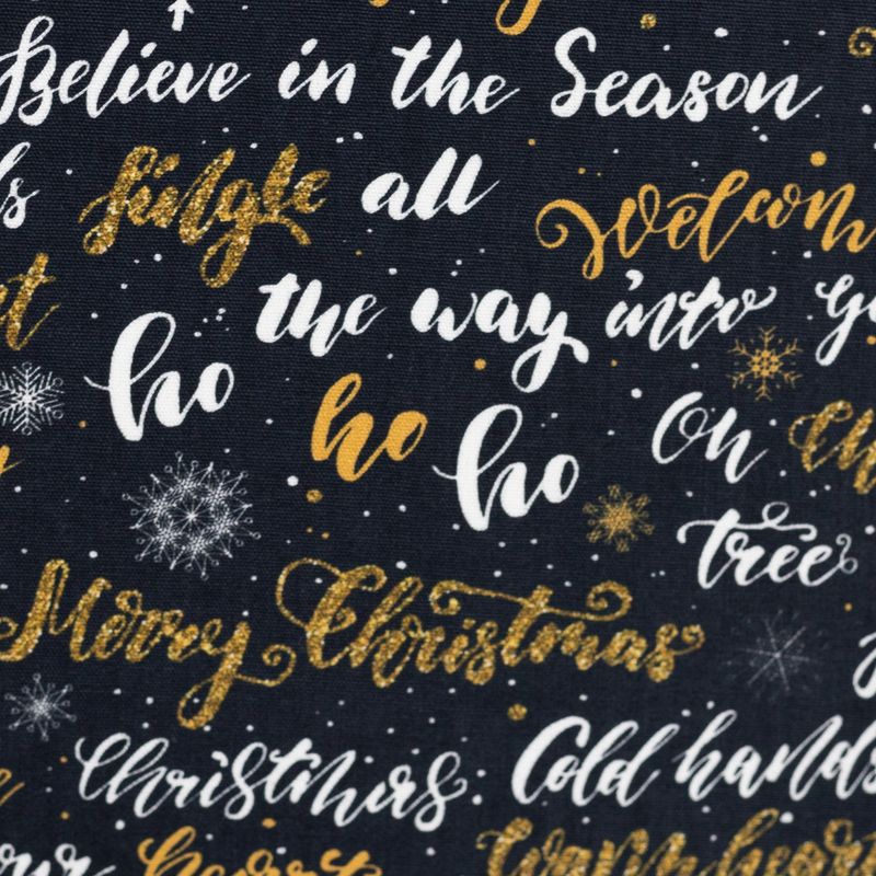 Ho ho ho Merry christmas black and gold