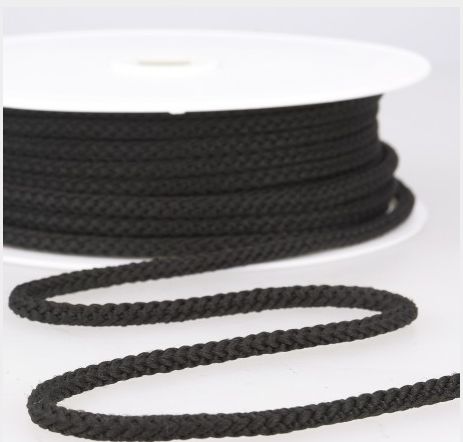 Anorakkoord  4,5 mm zwart